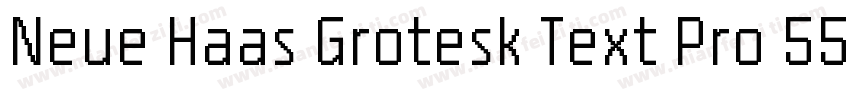 Neue Haas Grotesk Text Pro 55 Roman字体转换